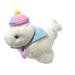 Vintage Eden 12" Plush Seal Baby Pastel Musical Wind Up Lullaby Wish Upon A Star